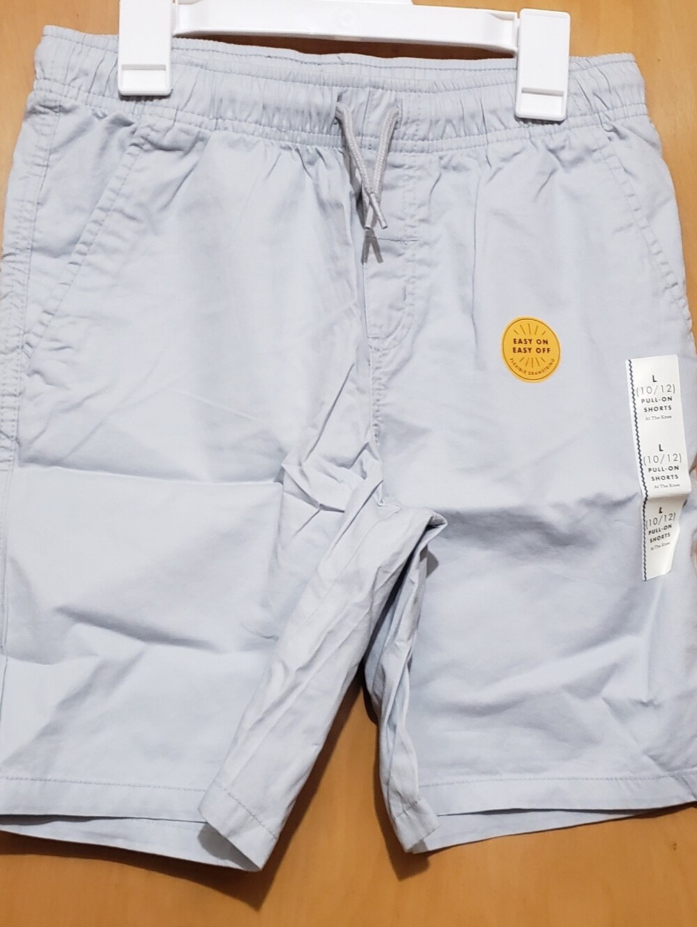 Kids' Gray Elastic Waist Pull-On Shorts